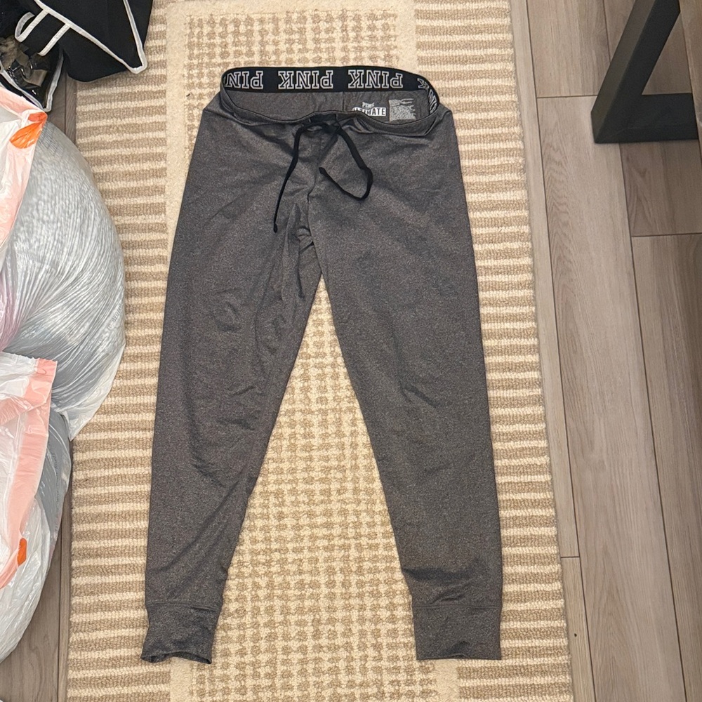 Charcoal PINK sport gym lounge jogger Pants